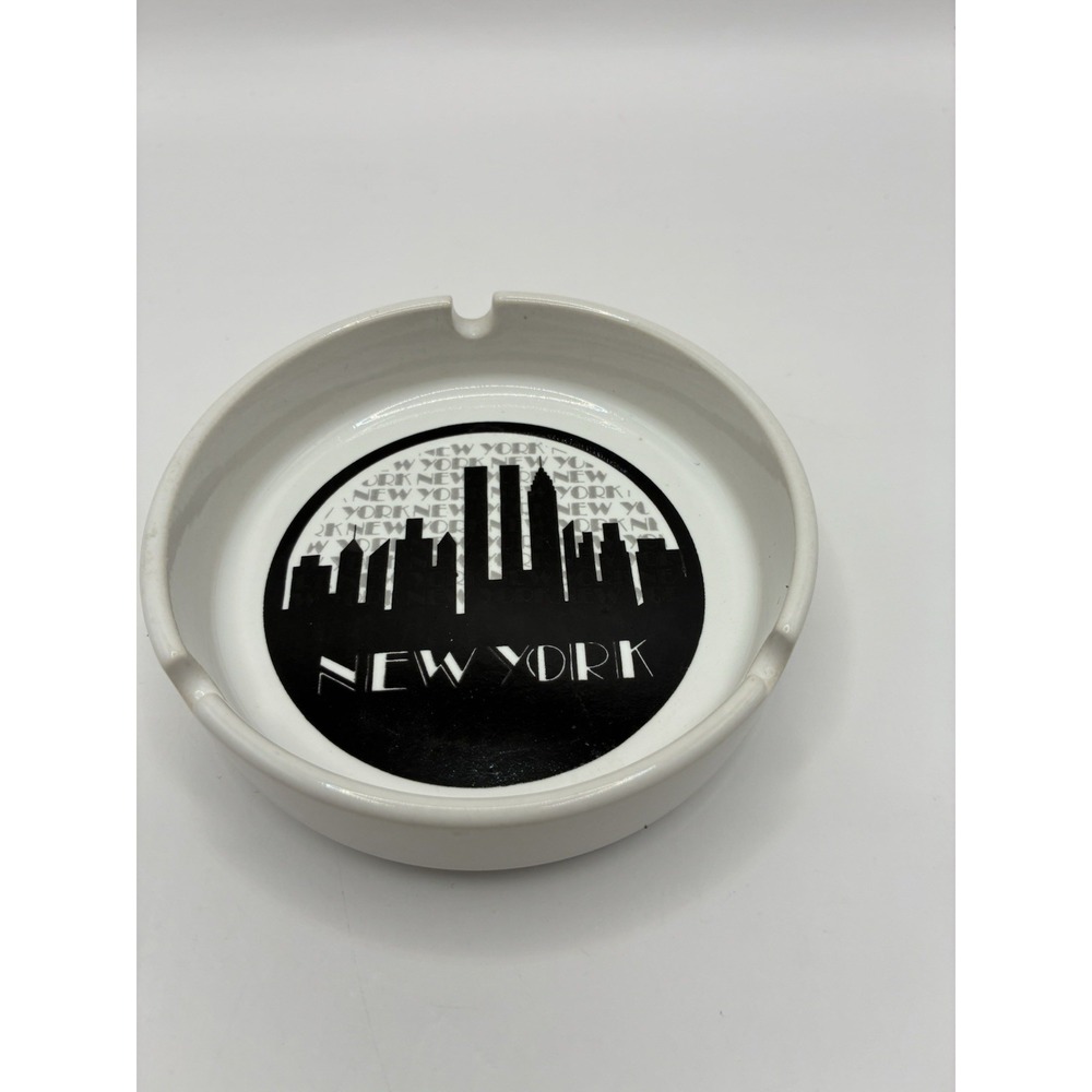 Vintage New York Ashtray Buildings Skyline Made In Korea